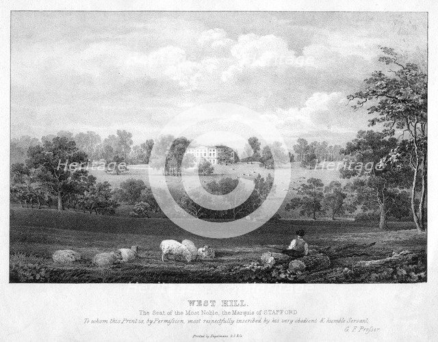 West Hill, near Wandsworth, London, 19th century.Artist: George Frederick Prosser