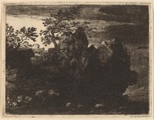 Large Rock at the River, probably c. 1645/1656. Creator: Allart van Everdingen.