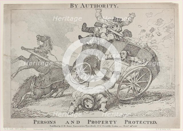 By Authority. Persons and Property Protected, November 24, 1785., November 24, 1785. Creator: Thomas Rowlandson.
