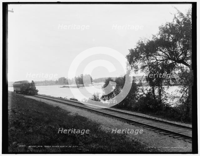 Beloit, Wis., Rock River north of city, c1898. Creator: Unknown.