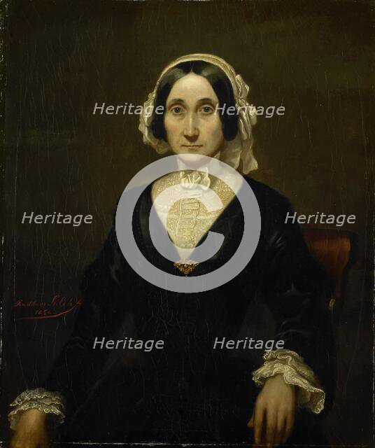 Portrait of Mrs. W.J.S. van Alphen, Baroness van Reede van Oudtshoorn, 1854. Creator: Raden Saleh.
