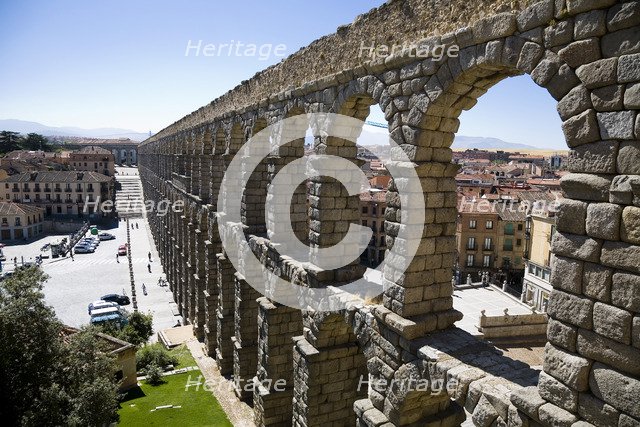 The Aqueduct of Segovia (Acueducto de Segovia), Segovia, Spain, 2007. Artist: Samuel Magal