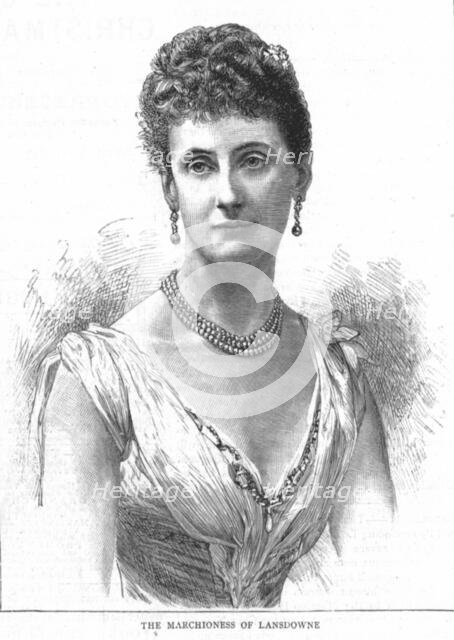 ''The Marchioness of Lansdowne', 1888. Creator: Unknown.