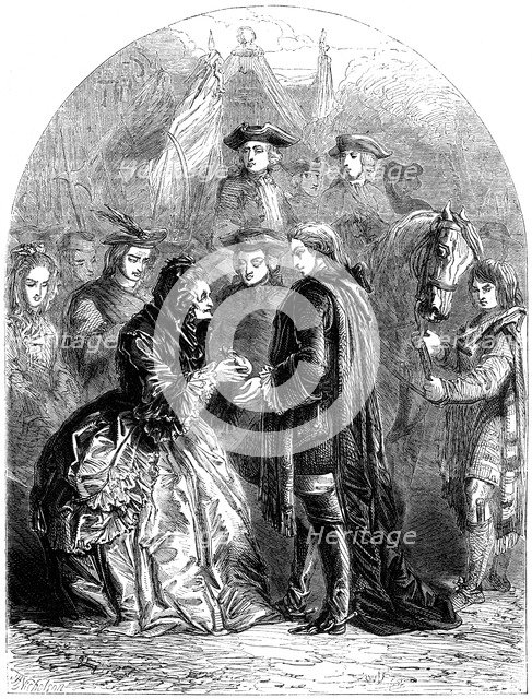 Mrs Skyring welcoming the Young Pretender, 18th century (19th century).Artist: TE Nicholson