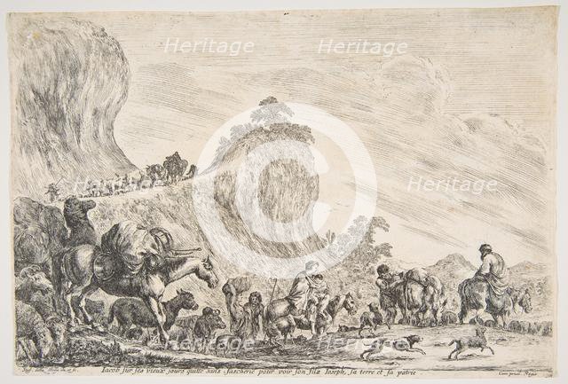 The Journey of Jacob in Egypt, ca. 1647. Creator: Stefano della Bella.