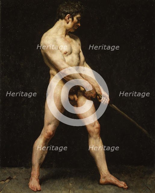 Study of a Nude Man, ca. 1810-20. Creator: Unknown.