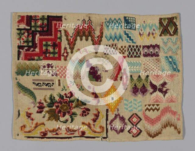 Sampler, Germany, 19th century. Creator: Unknown.