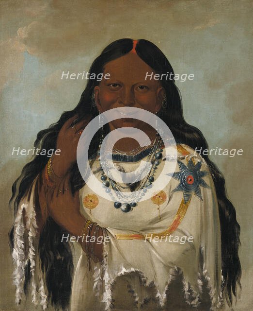 Kay-a-gís-gis, a Young Woman, 1832. Creator: George Catlin.