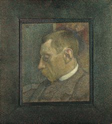 Portrait of Émile Verhaeren (1855-1918), 1900. Creator: Lemmen, Georges (1865-1916).