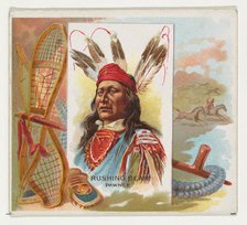 Rushing Bear, Pawnee, from the American Indian Chiefs series (N36) for Allen & Ginter Ciga..., 1888. Creator: Allen & Ginter.