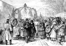 Assassination of the Emperor of Russia: place where the Emperor was killed, 1881.  Creator: William James Palmer.