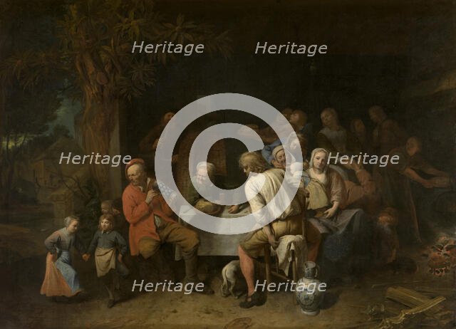 Peasant Meal, 1651. Creator: David Ryckaert III.