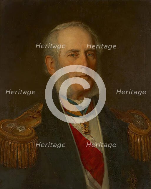 Bernhard Freiherr von Wüllerstorf-Urbair, 1877. Creator: Christian Griepenkerl.