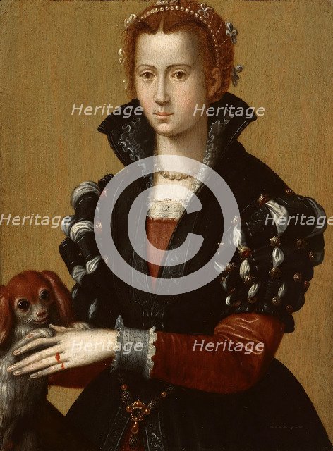 Portrait of Eleanor of Toledo (1522–1562), c. 1560. Artist: Allori, Alessandro (1535-1607)