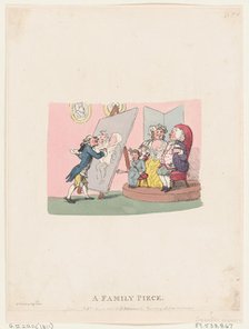 A Family Piece, published 1803 (later reissue)., published 1803 (later reissue). Creator: Thomas Rowlandson.