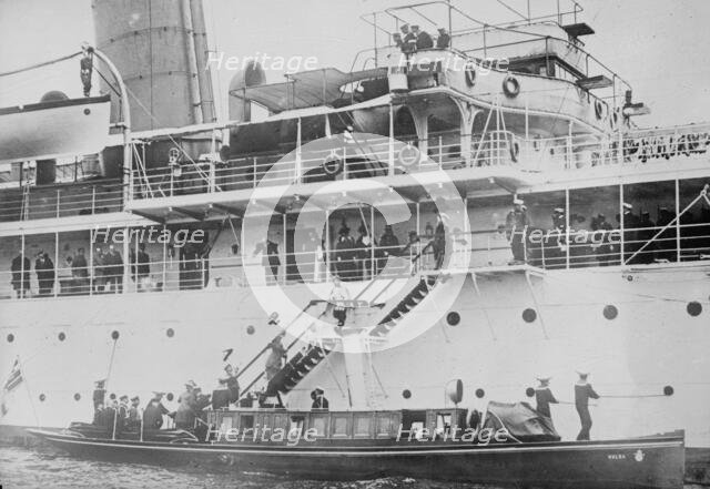 Meeting of Kaiser and King of Italy, 1913. Creator: Bain News Service.