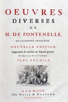 Title page of Oeuvres Diverses by Bernard Fontenelle, 1728. Artist: Bernard Fontenelle