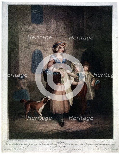 'Two Bunches a Penny, Primroses, Two Bunches a Penny', 1793, (1929). Artist: Luigi Schiavonetti