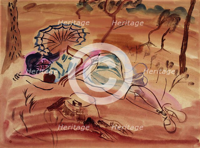 Pinewoods (Under the pines), 1931. Creator: Frances Hodgkins.