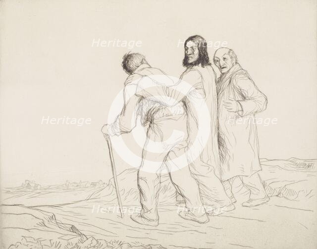 The way to Emmaus, no.2, 1914. Creator: William Strang.