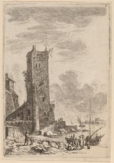 Harbor at Livorno, c. 1764. Creator: Franz Edmund Weirotter.