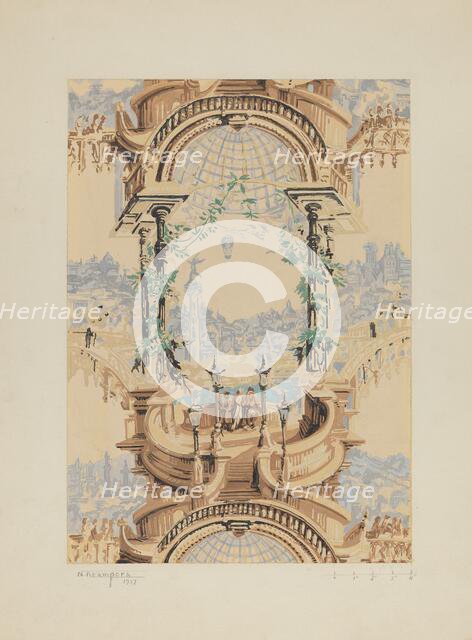 Wall Paper, 1937. Creator: Nicholas Acampora.