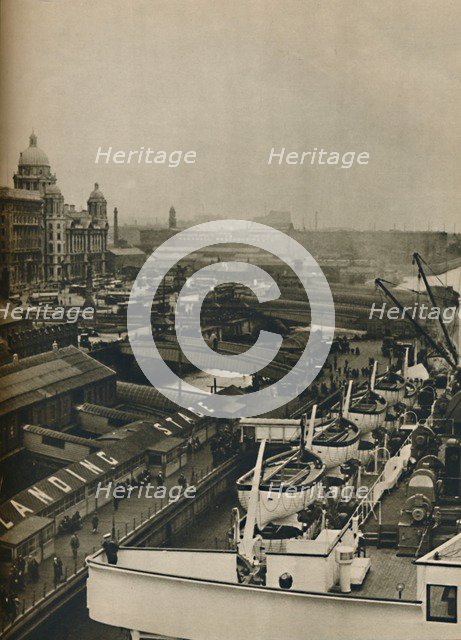 'The Landing Stage at Liverpool', 1936. Artist: Unknown.