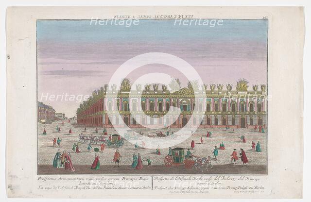 View of the Zeughaus in Berlin, 1742-1801. Creator: Unknown.