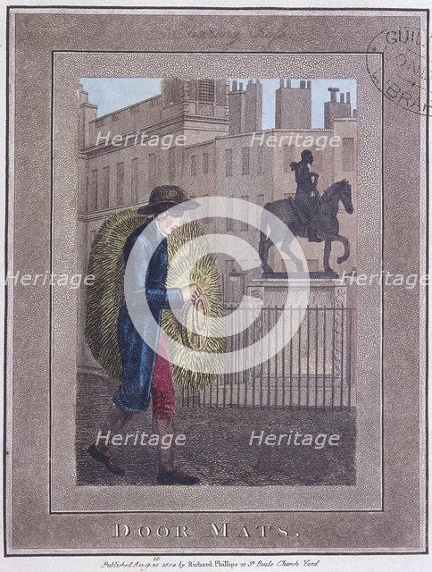 'Door Mats', Cries of London, 1804. Artist: Anon