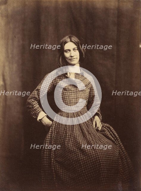 Patient, Surrey County Lunatic Asylum, 1850-58. Creator: Hugh Welch Diamond.