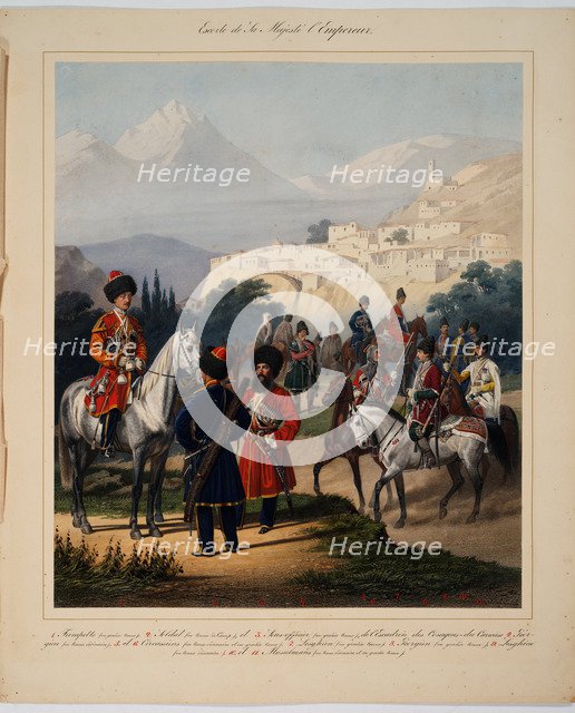 Convoy of His Imperial Highness, 1867. Artist: Piratsky, Karl Karlovich (1813-1889)