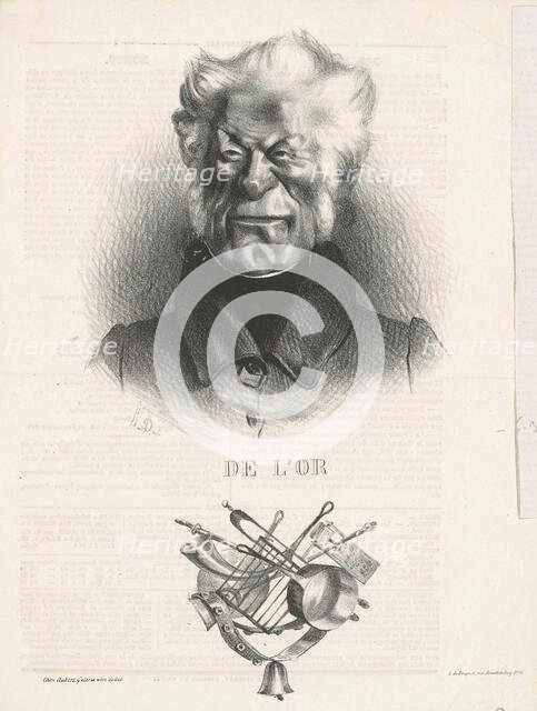 De L'or (J. -Ant. -Adrien Delort), 19th century. Creator: Honore Daumier.