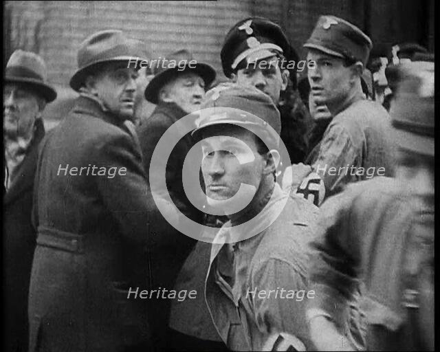 Crowd Including Men in Nazi Uniforms, 1933. Creator: British Pathe Ltd.