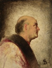 Venetian Dignitary-Copy of a fragment of the painting "The Fisherman Presenting the Ring..., 1864. Creator: Artur Grottger.