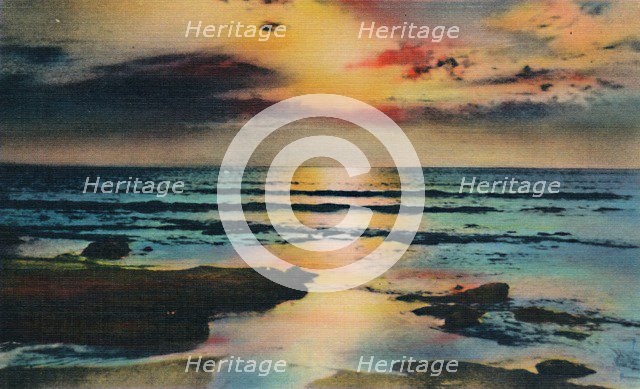 'Sunset on the Pacific. La Jolla, California', c1941. Artist: Unknown.
