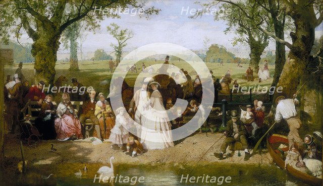 'A Summer Day in Hyde Park', 1858. Artist: John Ritchie