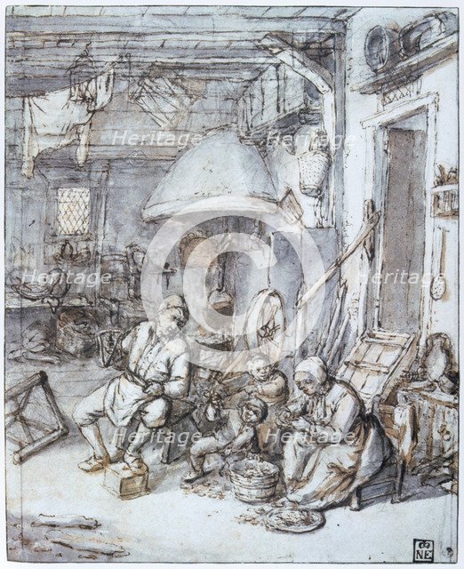 'The Dutch Peasants', 17th century.  Artist: Adriaen van Ostade