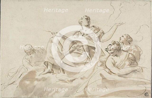 Allegorical Figures, n.d. Creator: Paolo Pagani.