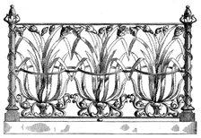 The International Exhibition: drawing-room balcony panel by W. Roberts..., 1862. Creator: Unknown.