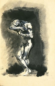 Illustration for "Les Fleurs du Mal (The Flowers of Evil)" by Charles Baudelaire, 1887-1888. Creator: Rodin, Auguste (1840-1917).