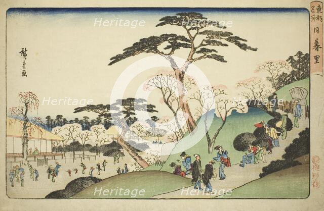 Nippori, from the series "Famous Places in the Eastern Capital (Toto meisho)", c. 1835/38. Creator: Ando Hiroshige.