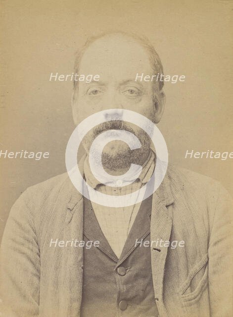 Jacquet. Hippolyte, Edouard. 49 ans, né le 15/3/45 à Paris Ille. Sellier-maroquinier. Anar..., 1894. Creator: Alphonse Bertillon.