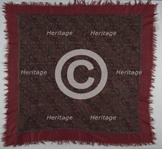 Fragment of a Shawl, late 1700s - early 1800s. Creator: Unknown.