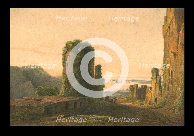 'Remains of Genoese Forts at Inkermann', c1856.  Creator: WL Walton.