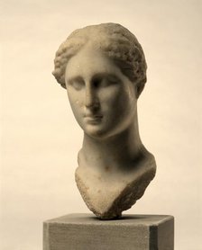 Head of Aphrodite, 325-100 BC. Creator: Unknown.