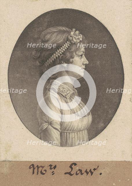 Elizabeth Parke Custis Law, 1805. Creator: Charles Balthazar Julien Févret de Saint-Mémin.