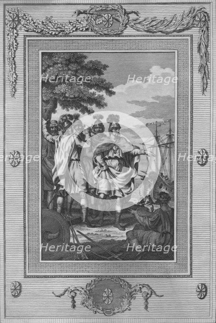 'The Assassination of Carausius, who having been declared Emperor of Rome, as well as sole Monarch o Artist: William Thornton.