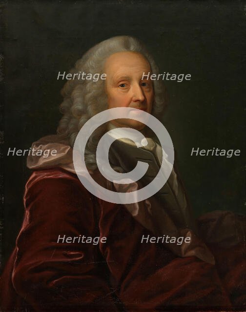 Portrait of Ludvig Holberg. Copy after Johan Roselius, 1847. Creator: Jorgen Pedersen Roed.