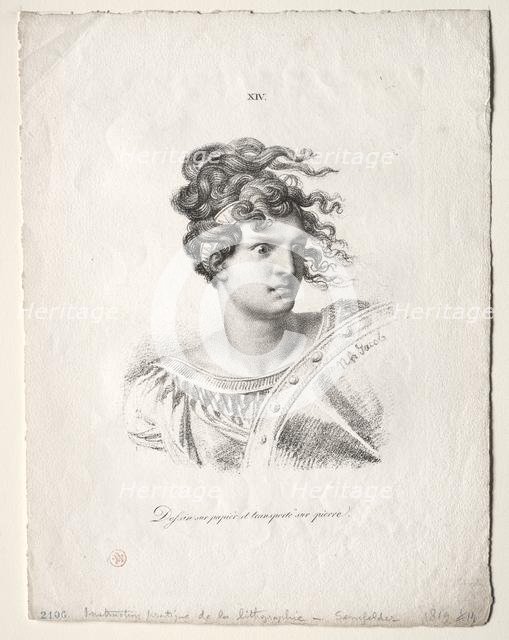 Lart de la lithographie: Head of an Amazon. Creator: Alois Senefelder (German, 1771-1834).