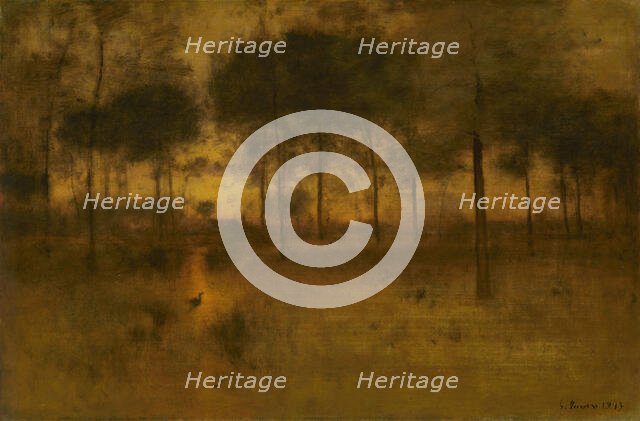 The Home of the Heron, 1893. Creator: George Inness.